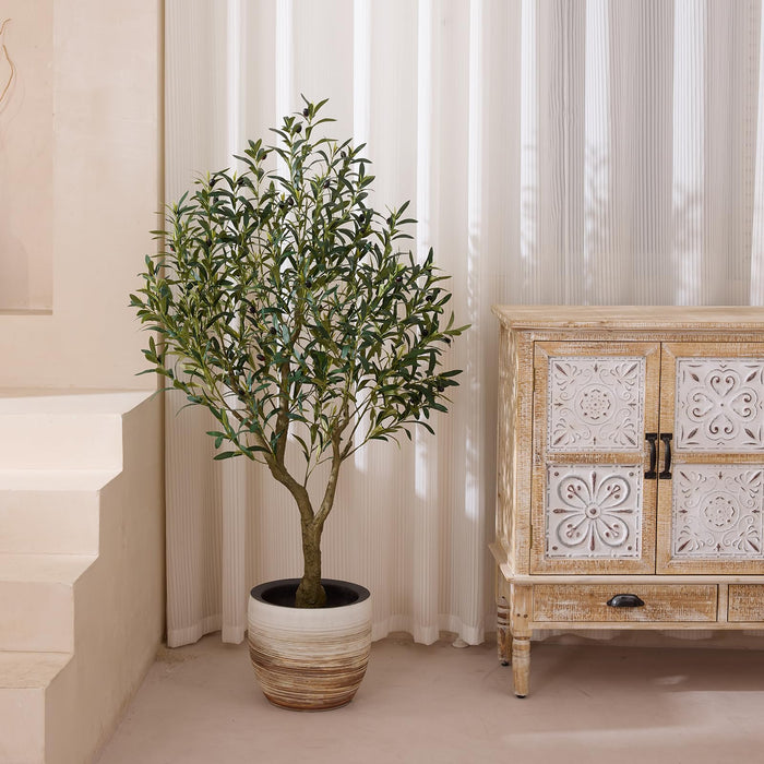Artificial Olive Tree 150cm, UV Resistant Faux Plant