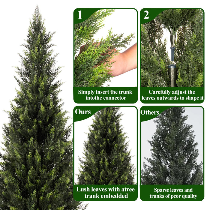 Artificial Cedar Topiary Tree – 150cm | UV Resistant