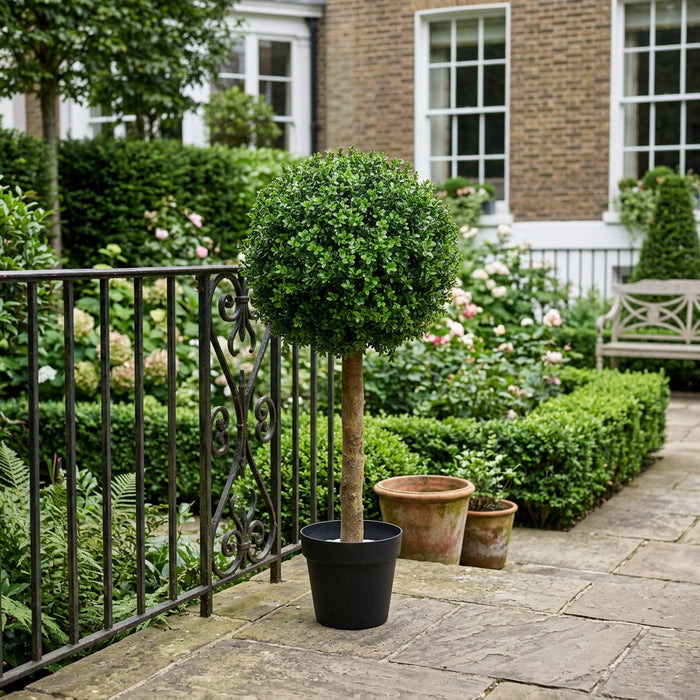 Buxus Topiary Ball – 40cm - Height 57cm Tree with UV Resistant