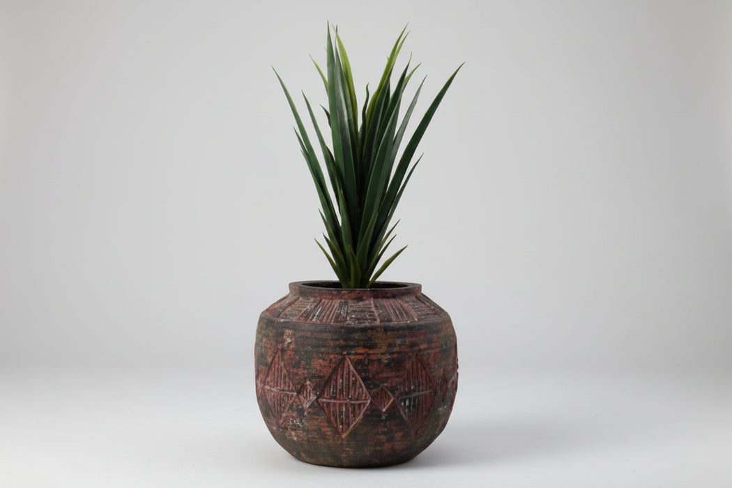 27cm x 36cm Aztec Diamond Hand Finished Large Planter