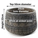 Large Composite Embossed Planter