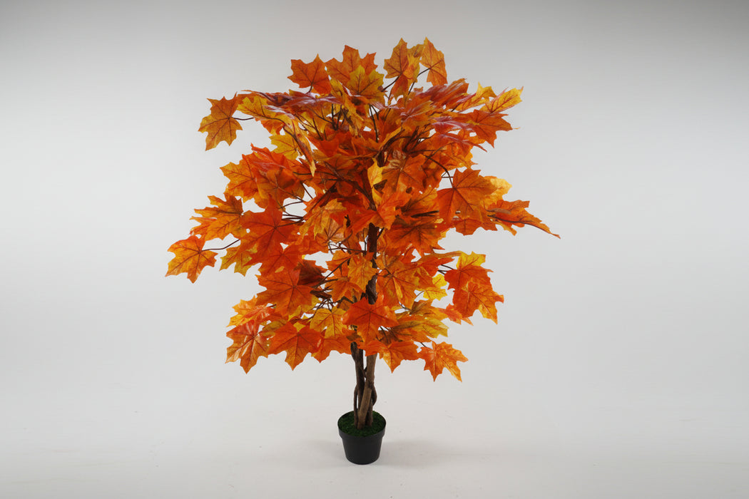 125cm Artificial Orange Maple Tree