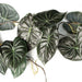 120cm Artificial Hanging Trailing Plant Alocasia Dragon Scale Dark