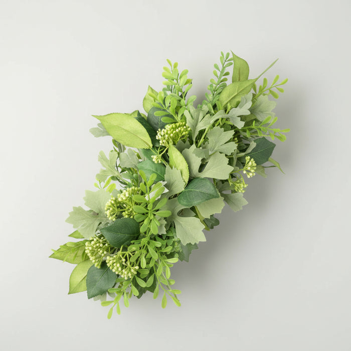 50cm Natural Look Wreath Fern Leaf
