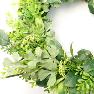 50cm Natural Look Wreath Fern Leaf
