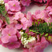 40cm Artificial Pink Floral Blossom Wreath