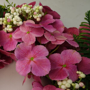 40cm Beautiful Pink Floral Blossom Wreath
