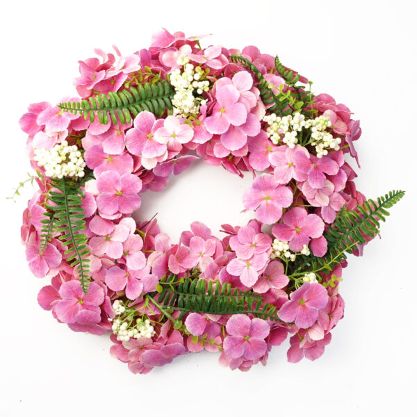 40cm Beautiful Pink Floral Blossom Wreath