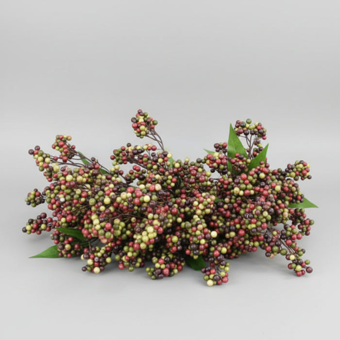 55cm Elegant Hanging Black Berry Wreath