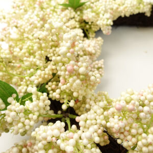 55cm Large Exquisite Hanging White Berry Wreath