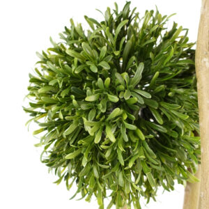 120cm Pair of UV Resistant Balls Topiary – 480 Leaves – Natural Trunk