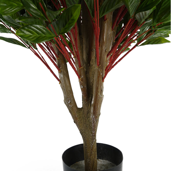 90cm Pair of UV Resistant Gloxinia Single Ball Topiary with 1608 Leaves and Natural Trunk