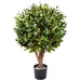 90cm UV Resistant Gloxinia Single Ball Topiary with 1608 Leaves and Natural Trunk