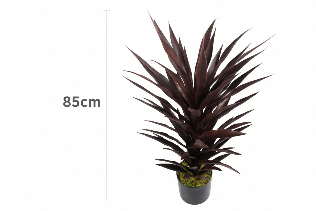 85cm Dark Red Yucca Plant Artificial