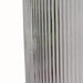 31cm Clear Ridged Glass Vase