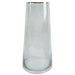 60cm Yellow Rose Artificial Flowers Glass Vase