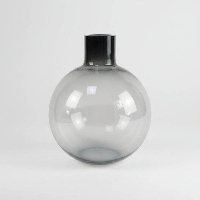 Yellow Chrysanthemum Glass Ball Vase - 100cm