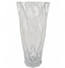 35cm Clear Chunky Ridged Glass Vase