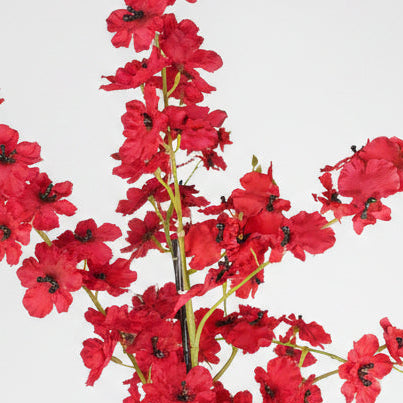 90cm Oncidium Artificial Orchid Red in Stoneware Planter