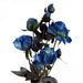 6 x 55cm Blue Peony Artificial Flower Stems