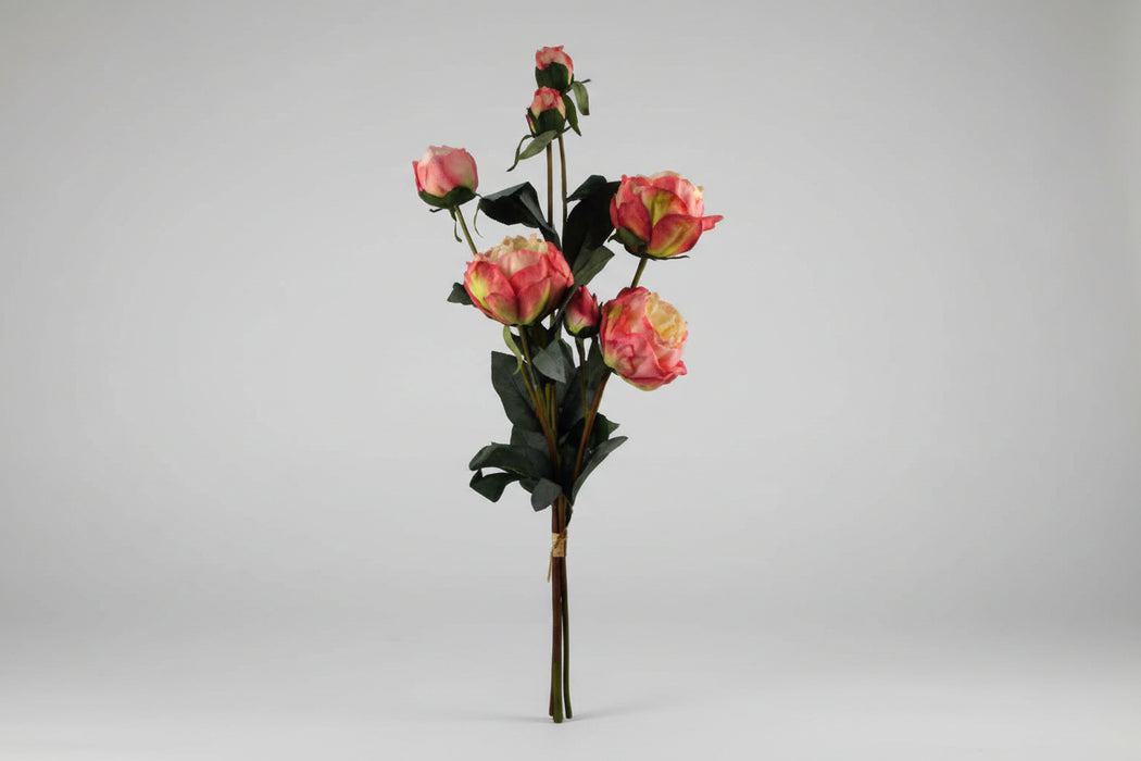 85cm Elegant Pink Peony and Berry Faux Flower Arrangement