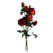 60cm Red Rose and Eucalyptus Glass Diamond Vase