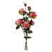 6 x 60cm Pink Rose Artificial Flower Sprays - 24 Flowers 18 Buds