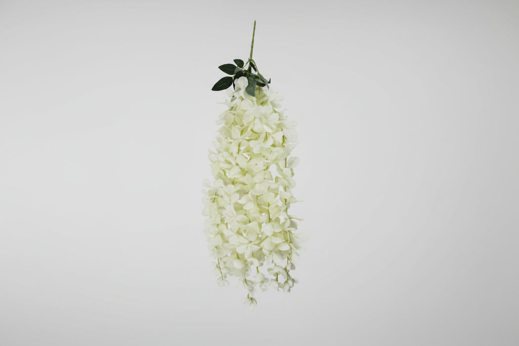 Artificial Hanging Wisteria Stems – Pack of 6 (Cream)