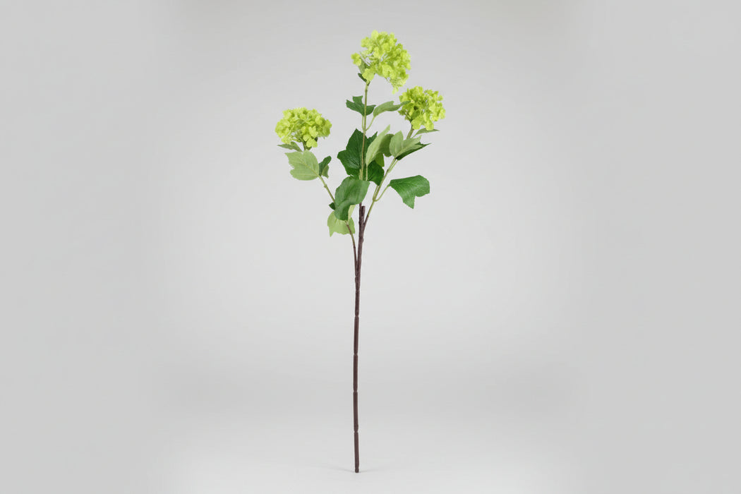 100cm Red Poppy and Fern Flower Arrangement with Smoke Grey Glass Vase