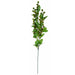 80cm Artificial Red Lily Arrangement Silver Glass Vase