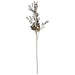 100cm White Artificial Blossom and Berries Glass Vase