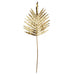 80cm Artificial Gold Palm Leaves Gold Ombre Glass Vase