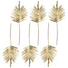 Pack of 6 x 95cm Gold Palm Leaf