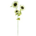 100cm White Artificial Sunflower Arrangement Glass Vase