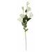 80cm Artificial Red Lily Arrangement Silver Glass Vase