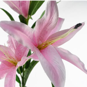 100cm Large Pink Lily 6 x Stems – 18 Flowers