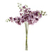 Pack of 6 x 100cm Artificial Phalaenopsis Orchid Purple Stem - 42 Flowers