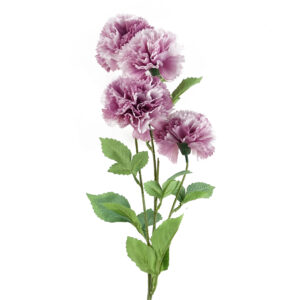 Pack of 6 x 70cm Pink Artificial Carnation Stem – 24 Flowers  –...