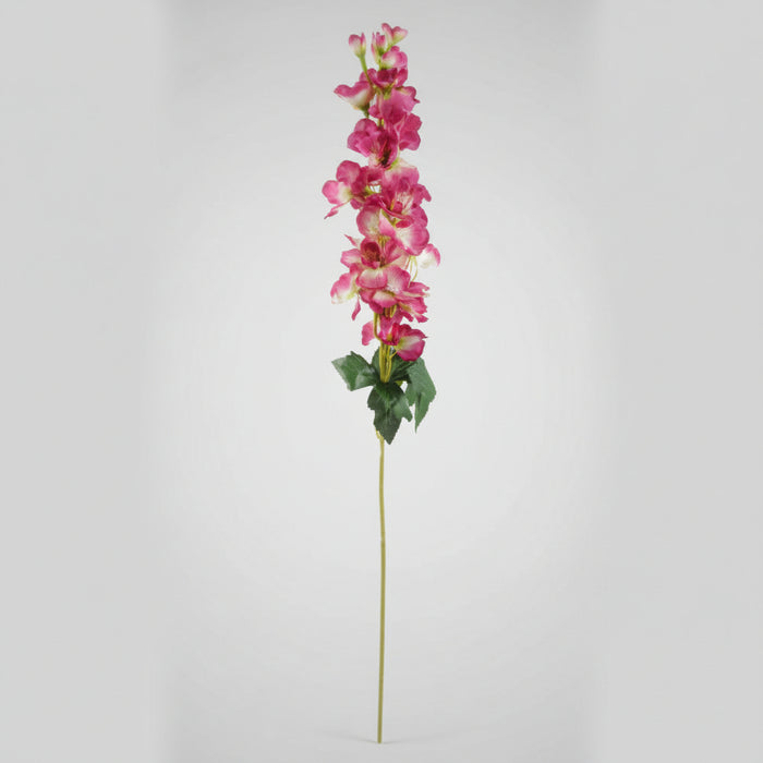 70cm Dark Pink Artificial Delphinium Flower Arrangement Pink Vase...