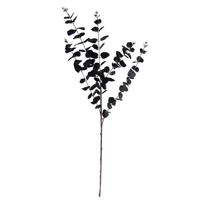 80cm Black Eucalyptus Foliage Stem