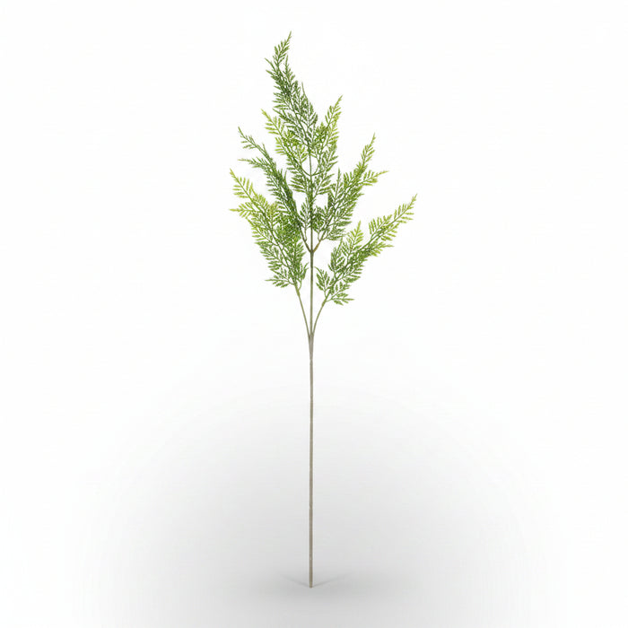 100cm Yellow Lily and Fern Display Glass Vase