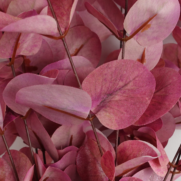 80cm Pink Eucalyptus Foliage Stem