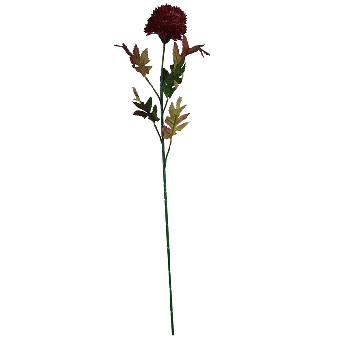 Pack of 6 x 70cm Large Ball Dahlia Artificial Flower Stem Pink