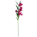 Pack of 6 x 100cm Trumpet Artificial Flower Stem Fuchsia Pink