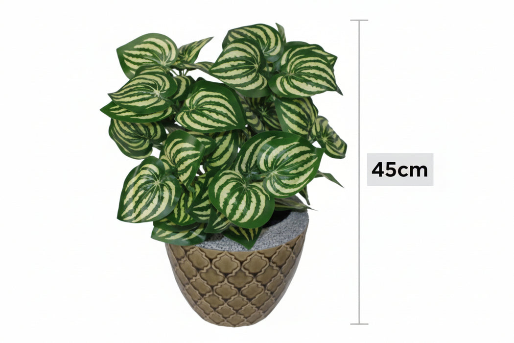 45cm Artificial Watermelon Style Leaves Plant