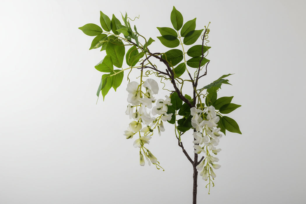 90cm Faux White Wisteria Tree