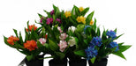 18cm Artificial Freesia Plant Blue Flowering