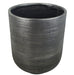 47cm x 41cm Coya Silver Ridged Planter Extra Large Composite Plant Pot