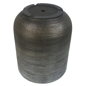 Composite Extra Large Coya Silver Ridged Planter  47cm x 41cm