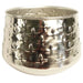 18cm Silver Cross Metal Planter by Leaf